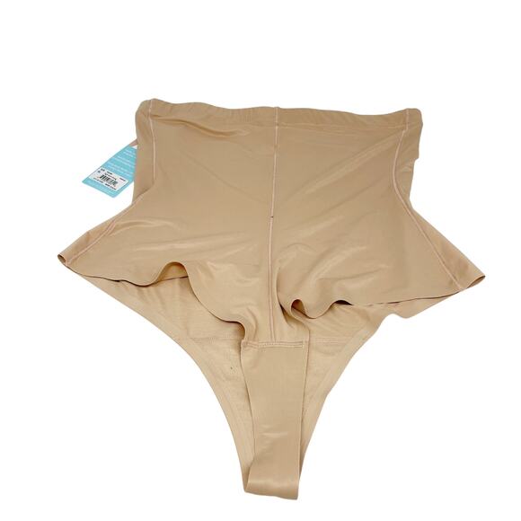 Assets Spanx Women's High Waisted Thong Shapewear Nude Size XL - Picture 3 of 5